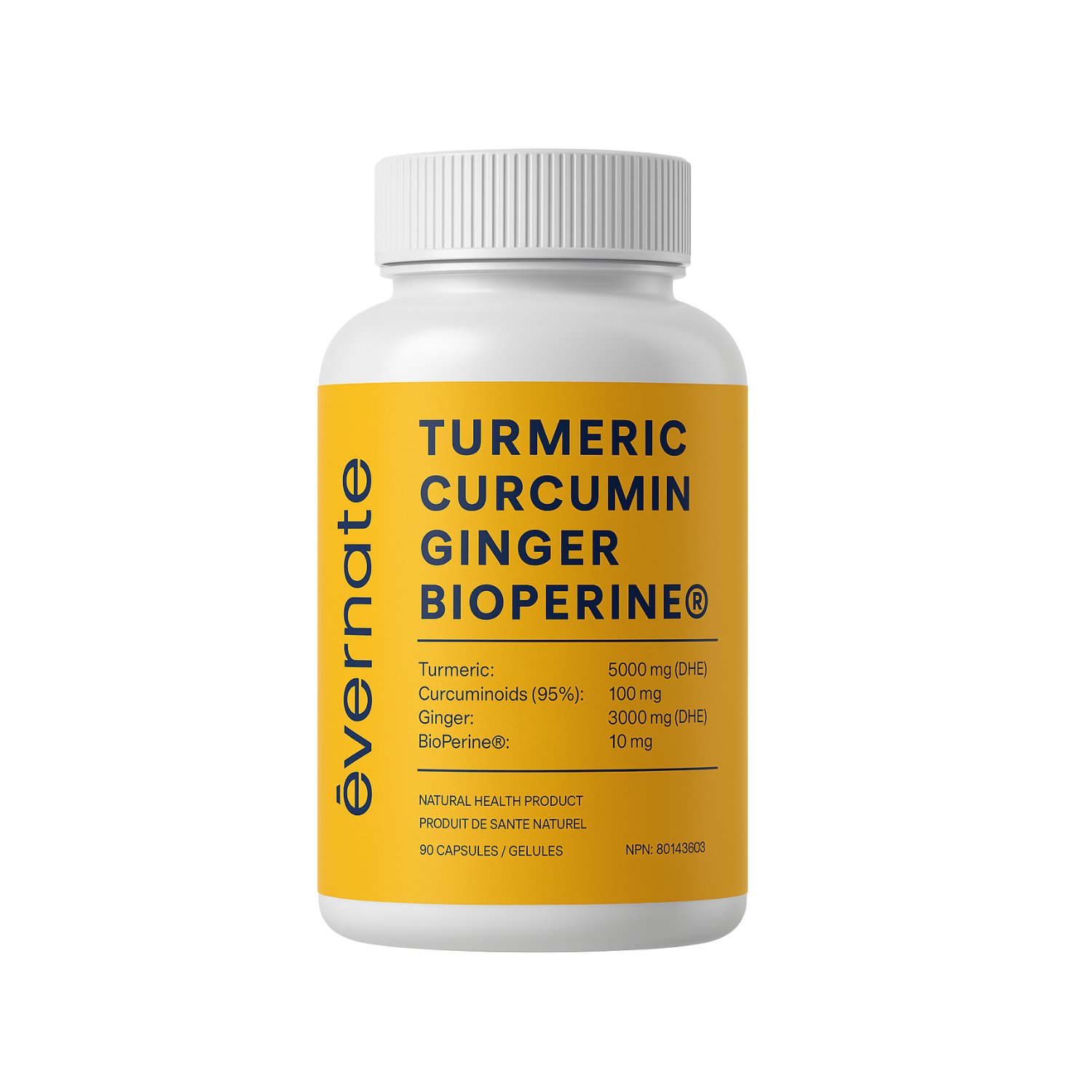 Balincer Turmeric Curcumin 2360mg – 95% Curcuminoids + BioPerine Black Pepper – Vegan