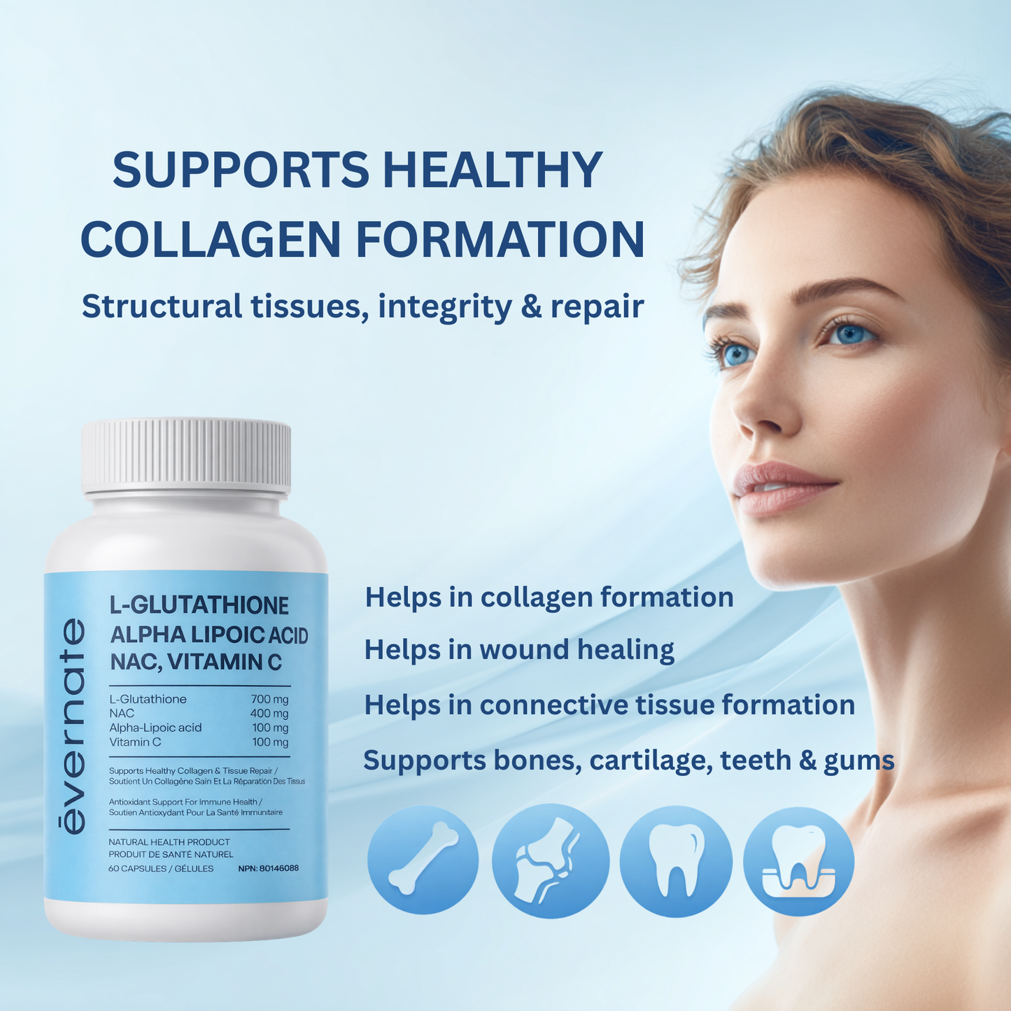 L-Glutathione + NAC + ALA + Vitamin C – Evernate