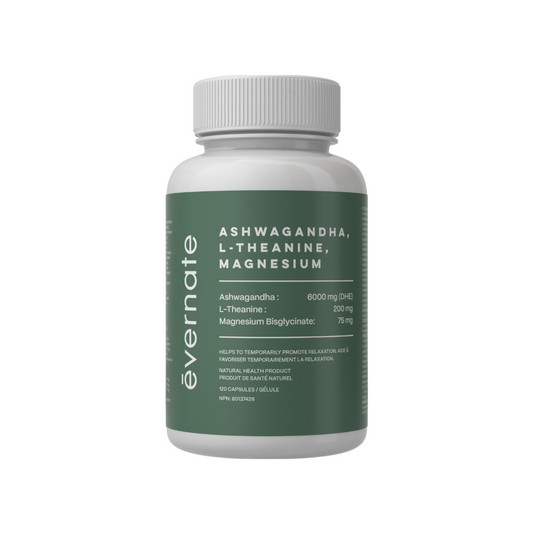 Ashwagandha, L-Theanine, Magnesium
